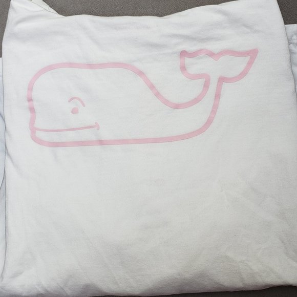 Vineyard Vines 100% Cotton long sleeve hoodie t-shirt  White/Pink  Size L - Picture 6 of 8